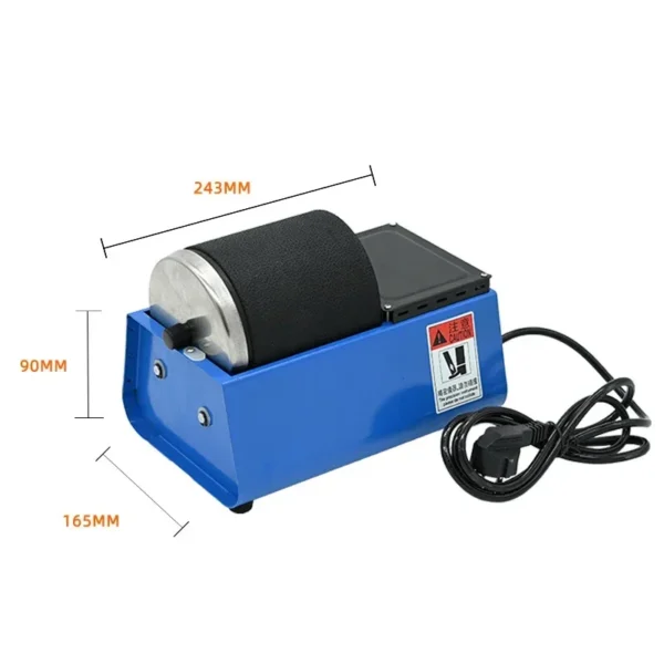 Jewelry Tool Mini Rotary Polishing Machine With Rubber Bucket Automatic Wenwan Electric - Image 2