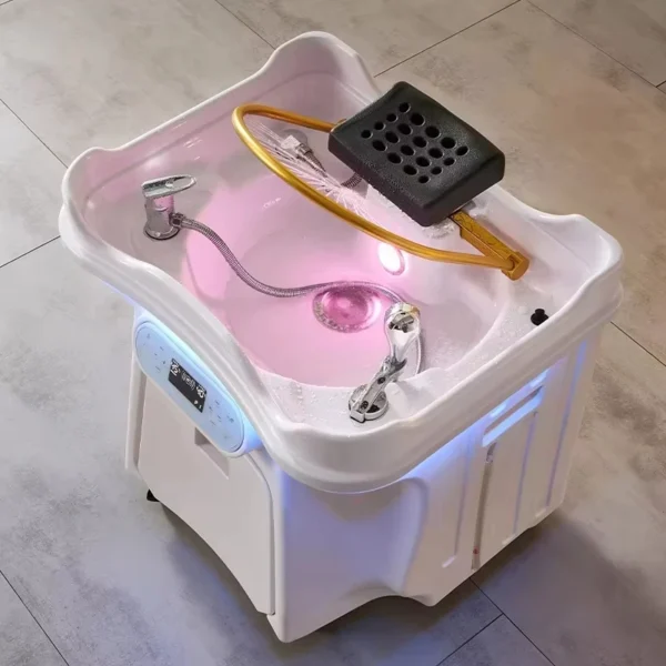 2025Head spa bed shampoo chair wash hair salon furniture backwash portable hairdressers spa sinksupplies for professionals - Image 5