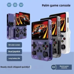Open Source R36S Retro Handheld Video Game Console Linux System 3.5 Inch IPS Screen Portable Pocket Video Player R36S 64GB Games