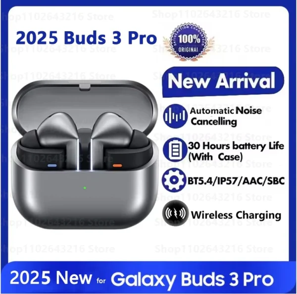For Galaxy Buds 3 Pro Wireless Headphones Noise Reduction Wireless Charging In Ear Immersive HIFI Sound Headsets for Android ios