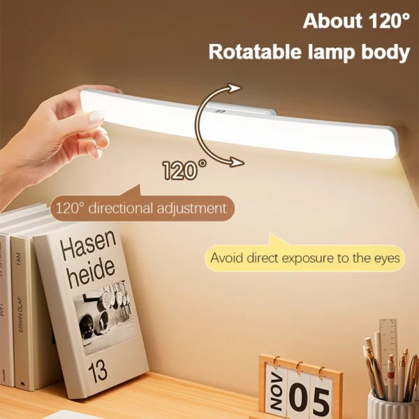 Desk Lamp Hanging Magnetic Table Lamp Led Usb Rechargeable Stepless Dimming Cabinet Closet Wardrobe Night Light - Image 3