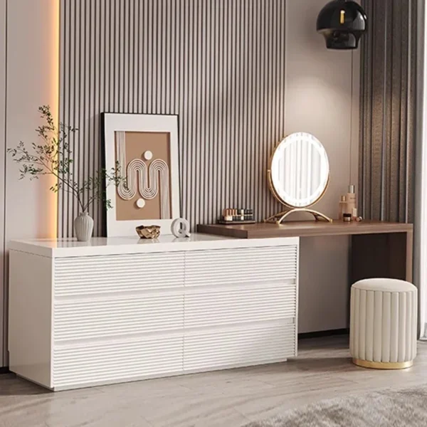 Storage Dressing Table Modern Bedroom Vanity Drawers Cabinets Designer Desk Table Console Meubles elegant - Image 2