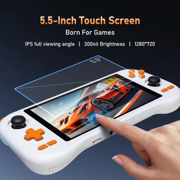 KINHANK K56 Handheld Game Console 5.5'' Touch Screen 50 Emulators for PS1/PSP/DC/SS Android 14 5000mAh WIFI5 Retro Game Player - Image 2