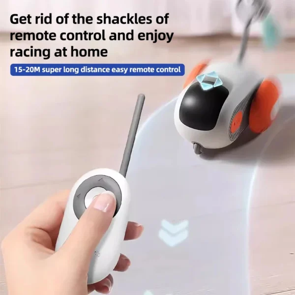 Remote Control Cat Toy Smart Car Interactive Cat Toy Self Play Automatic Moving Cat Toy for Cats Boredom Busters Fun Cat Toy - Image 5