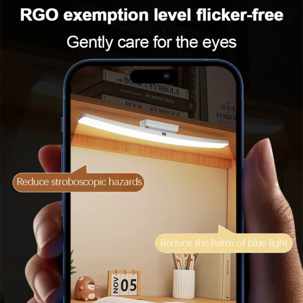 Desk Lamp Hanging Magnetic Table Lamp Led Usb Rechargeable Stepless Dimming Cabinet Closet Wardrobe Night Light - Image 5
