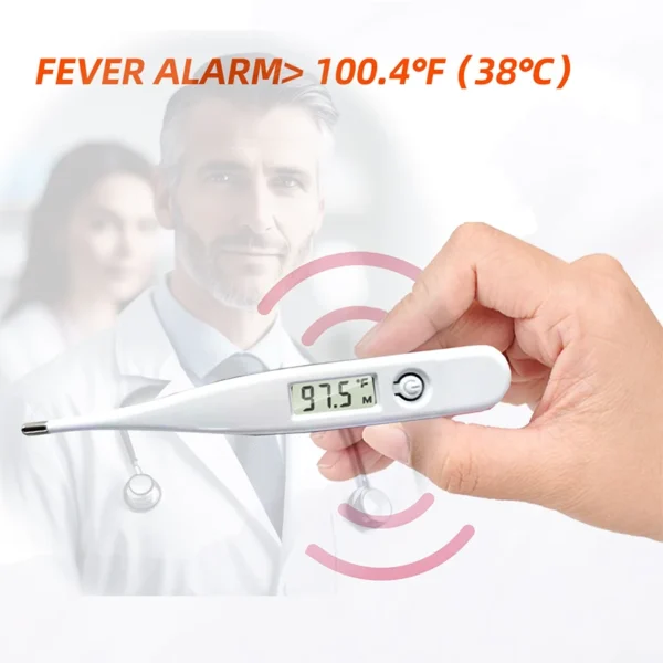 Baby Thermometers Pulse Oximeter Finger Digital Thermometer Accurate Oral Armpit Temperature Reading Fever Alert Termometer - Image 5