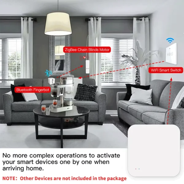 Tuya Zigbee Hub Wireless Multi Mode Gateway For Smart Home Automation for ZigBee Devices Via Smart Life tuya smart home - Image 4