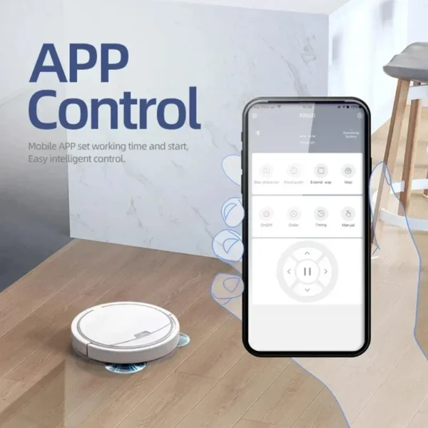 2024 New App Control Vacuum Sweeper Home Large Robotic Wet And Dry Sweep Mop Floor Smart Robot Vaccum Cleaner 2800Pa Suction - Image 5