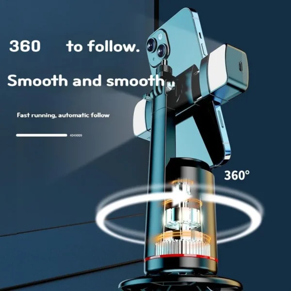 COOL DIER 2025 New 360 Rotation Gimbal Stabilizer, Selfie Stick Tripod Desktop Face Tracking Gimbal for Tiktok Smartphone Live - Image 5