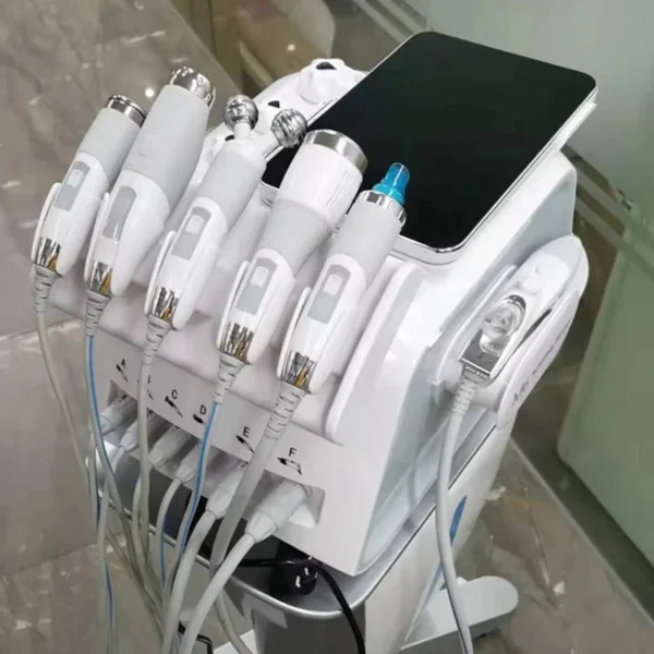 6 In 1 Oxygen Hydrofacial Machine Facial Skin Deep Cleaning Whitening Aqua Dermabrasion Black Head Removal Therapy Beauty Device - Image 4