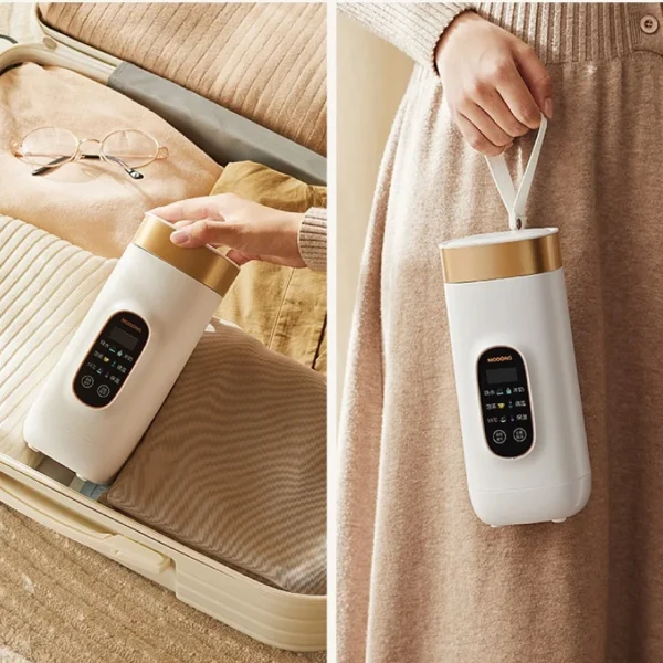 650ml Electric Kettle Portable Travel Boiled Water Pot Heating Cup Office Temperature Control Teapot Auto Keep Warm Cup 400W - Image 2