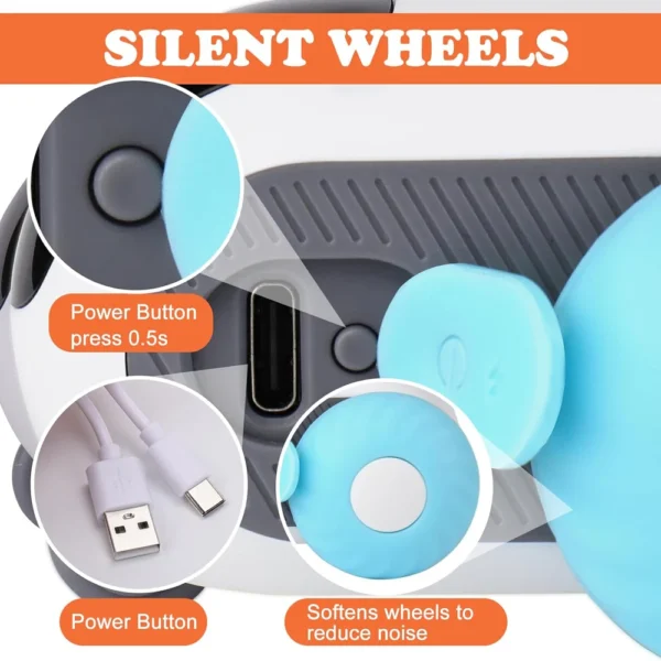 Smart Cat Toy 2 Modes Automatic Moving Remote Controlled Toy Car for Cats Dogs Interactive Playing Kitten Training Pet Supplies - Image 4