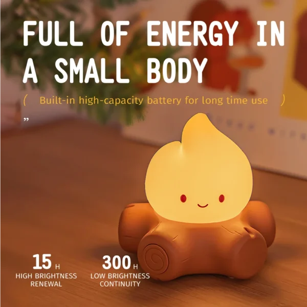 Rechargeable Cute Night Light Led Candles Table Lamp USB Minimalist Desk Bedroom Bar Room Decoration Atmosphere Mood Light - Image 3