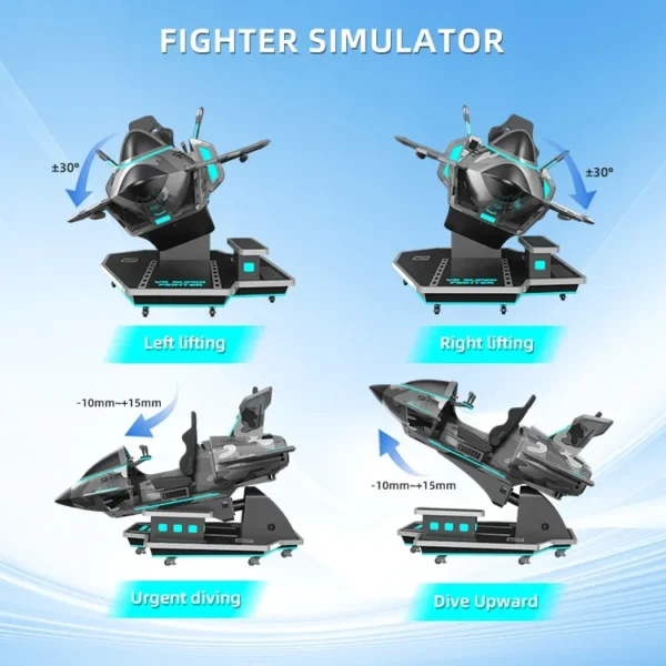 Real Flight Simulator VR Airplane Game 9D VR Park Virtual Reality Simulator Flight Simulator Station - Image 5