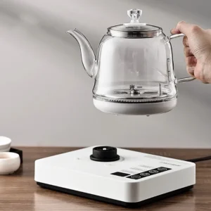 1350W Smart Bottom Out Water Electric Kettle 1000ml Home Temperature Control Glass Tea Brewing Machine Automatic Keep Warm 220V