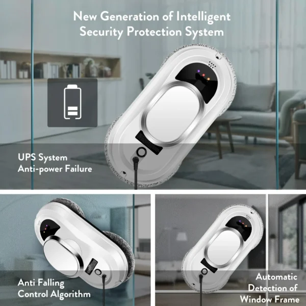Household Window Cleaner Smart Robot Window Cleaning Machine New Home Robot Vacuum CleanerRemote Control Glass Cleaning Robots - Image 3