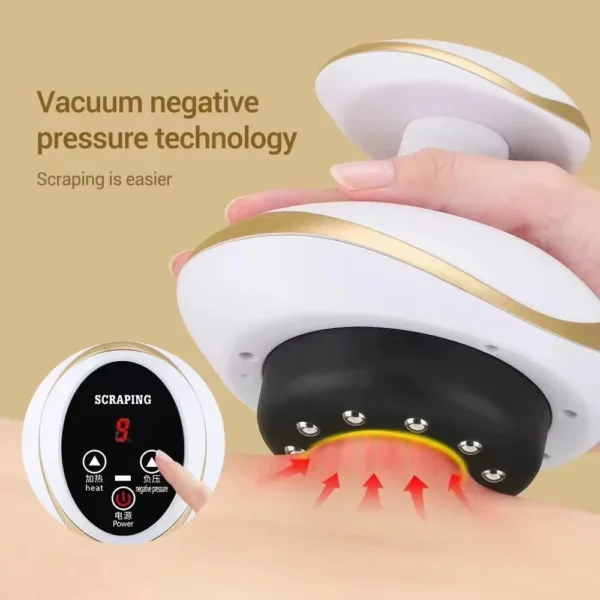 Electric Massage Meridian Brush Universal Body Dredging Cupping Scraping Instrument Abdominal And Back Massager For Home - Image 6