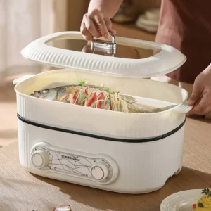 220V 6L Large Capacity Yuanyang Electric Hot Pot Multi-function Pot Non-stick Frying Pan Electric Cooking Pot Kitchen Tools