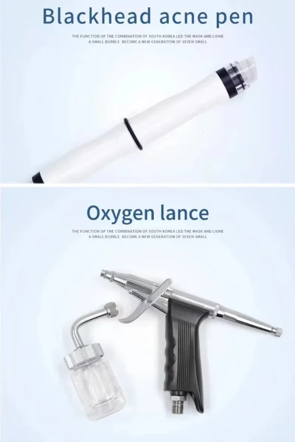 Máquina Facial 2 en 1 para limpieza profunda de la cara, dispositivo de dermoabrasión con pulverización de oxígeno y agua-2025 - Image 4