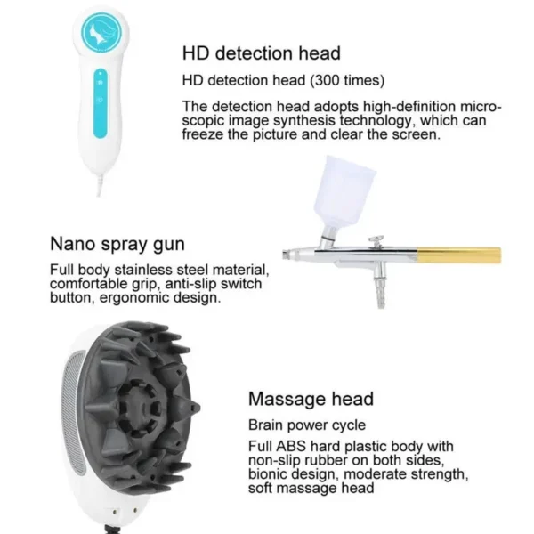 5 in 1 Hair Growth Machine Scalp Massage Devices Hair Loss Treatment Machine LED Growth Repair Root And Promote Hair Growth - Image 6