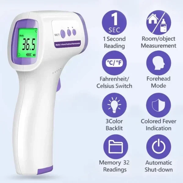 Inhaler Nebuliser Inhalator for Adult Kids Nebulizador Oximeter Ear Thermometer Health Handheld Inhale Nebulizer Mesh Atomizer - Image 5