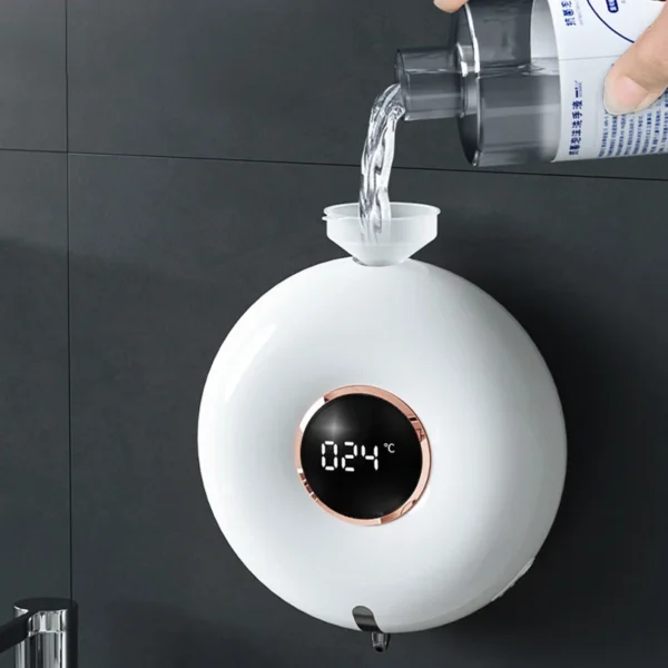 Automatic Soap Dispenser 300ML USB Chargeable Smart Foam Machine Touchless LED Display Sensor Foam Soap Dispenser Hand Sanitizer - Image 4
