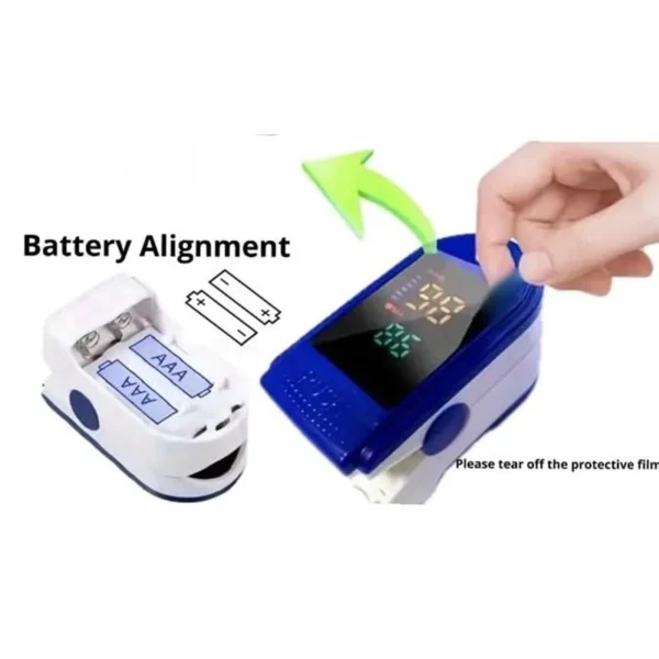Portable Four-color Fingertip Oximeter Heart Rate Meter Pulse Blood Oxygen Saturation OLED Screen Digital Tube Practical Monitor - Image 3