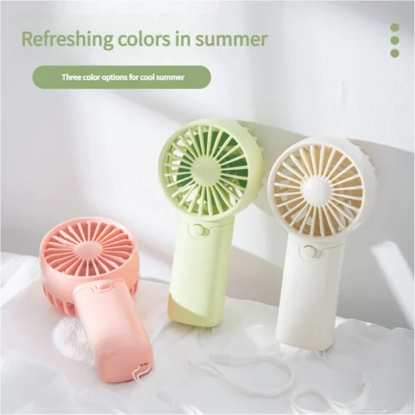 MEET SUN Portable Fan Convenient Creative Small Fan Pocket Hand-held Fan Lightweight AA Battery Handheld Mini Fan Air Coolers - Image 2