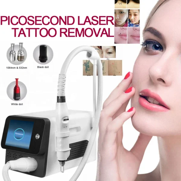 Newest Tattoo Removal Beauty Machine Portable Laser Pico Laser 755 1064 532nm Hive Picosecond Skin Rejuvenation Beauty Machine - Image 2