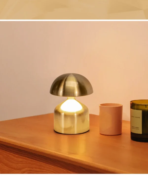 LED Table Lamps USB Rechargeable Touch Dimming Night Light 3 Color Cordless Atmosphere Bedroom Bedside Reading Lamps Decor Light