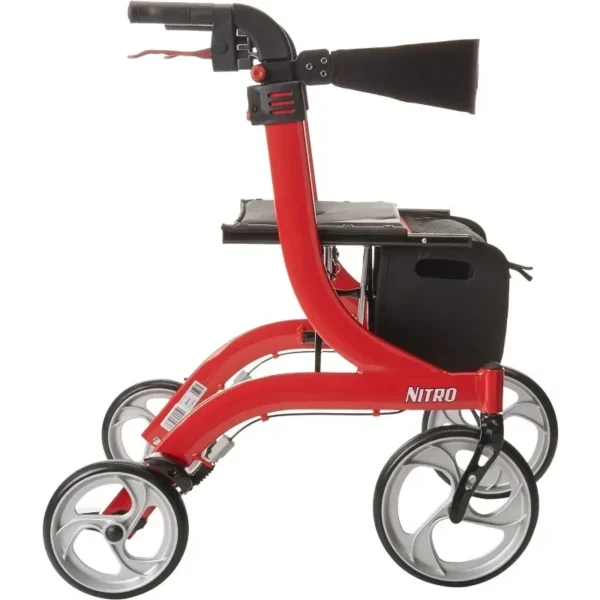 Drive Medical for RTL10266 Nitro Euro-Style 4-Wheel Rollator Walker With Seat - Image 3