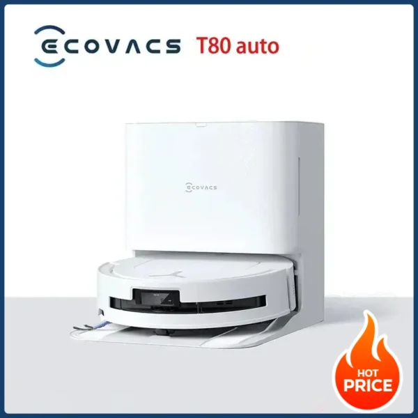Ecovacs T80 Smart Robot Vacuum Drum Cleaner Auto Washing Sweeping and Active Mopping Function - Image 2