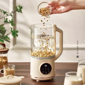 1200ml Smart Soymilk Maker Portable Electric Juicer 10 Leaf Knife Fast Food Blender Auto Heating Wall Breaker Multifunction 220V