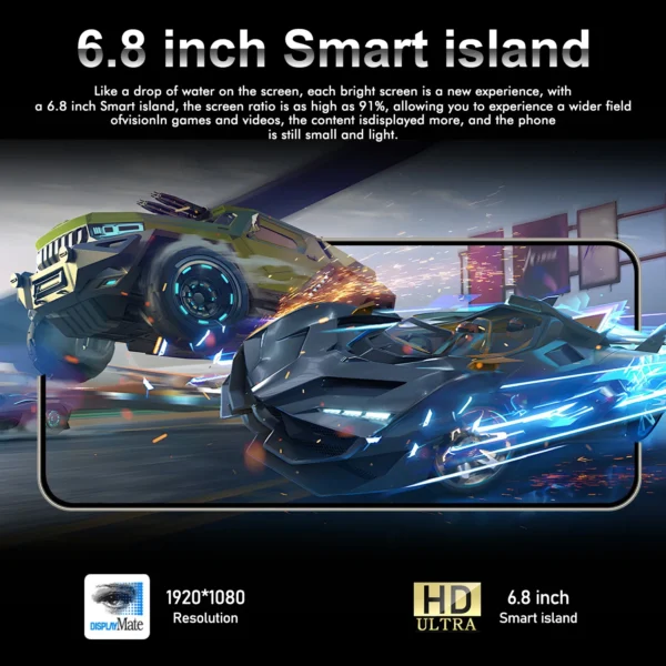 Global Version I16 Pro Max Smartphones Cellphones Android 14,6.8 inch Screen,12+512GB,13+24MP,Mobile phone,6800mAh Phone 5G - Image 2