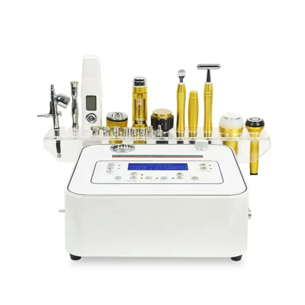 Portable 11 in 1 Microdermabrasion Facial RF Ultrasound Cooling Deep Clean Skin Scrubber Machine For Beauty Salon - Image 2