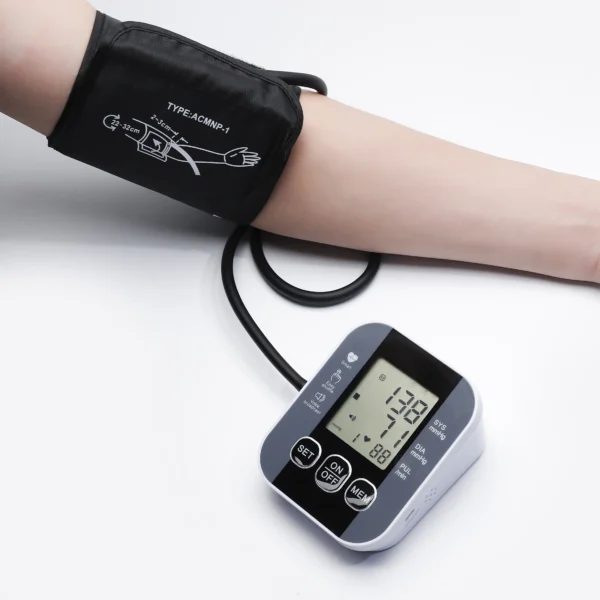 Digital Arm Blood Pressure Meter 32cm Cuff Medical Pressure Tonometer Tensiometer Baumanometer Pulse Sphygmomanometer - Image 4