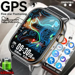 2025 For Xiaomi Original Built-in Dual-band GPS Men Smartwatches BT Call IP68 Waterproo Fitness Military Sport Smart Bracelets