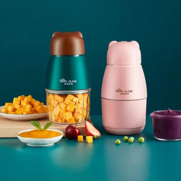Multi-Functional Baby Food Processor, Mini Electric Meat Grinder, Household Puree Maker, Infant Rice Cereal Blender - Image 2
