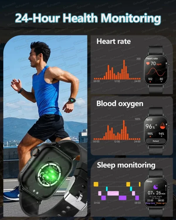 2025 For Xiaomi Original Built-in Dual-band GPS Men Smartwatches BT Call IP68 Waterproo Fitness Military Sport Smart Bracelets - Image 5