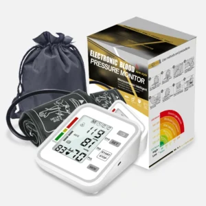 KIUZOU Digital LCD arm tensiometers Blood Pressure Monitor Heart rate Meter Large Cuff Sphygmomanometer Portable Tonometer