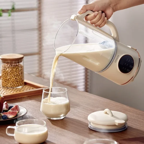 1200ml Smart Soymilk Maker Portable Electric Juicer 10 Leaf Knife Fast Food Blender Auto Heating Wall Breaker Multifunction 220V - Image 4