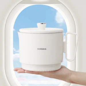 500W Folding Electric Kettle 1L Travel Electric Hot Cup Multifunctional Electric Boil Cup 304 Stainless Steel Insulated Kettle