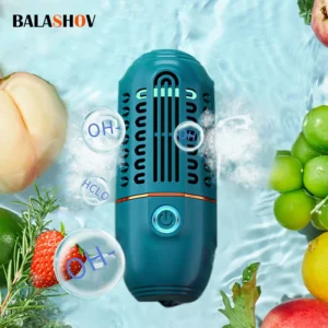 220V Portable Fruit Vegetable Cleaner Wireless Mini Washing Machine Vegetable Washers Capsules Shape Vegetable Cleaning Machine