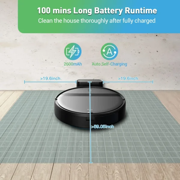 Onson Intelligent Self Cleaning Random Aspiradora Electric Wireless Automatic Sweeping Mopping Cleaning Robot Vacuums - Image 5