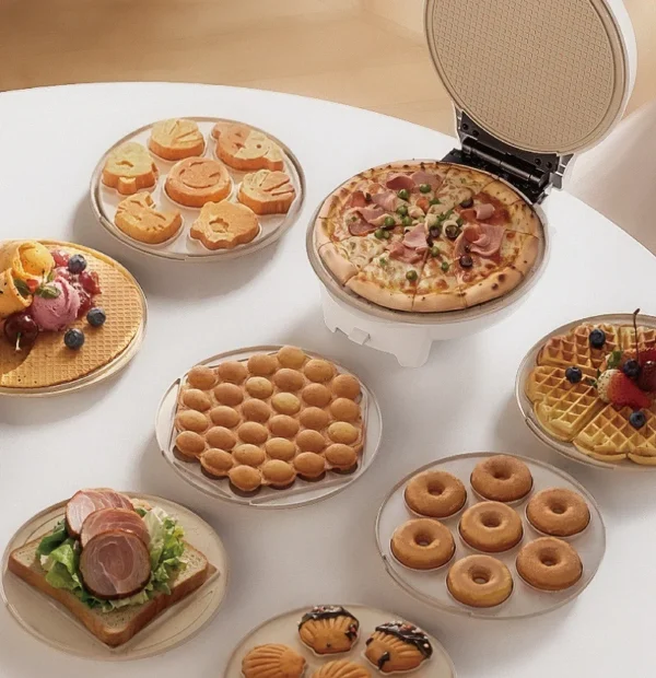 220V Multifunctional Sandwich Maker Mini Electric Pancake Maker Timer Egg Waffle Maker Egg Roll Machine Quick Breakfast Machine - Image 4