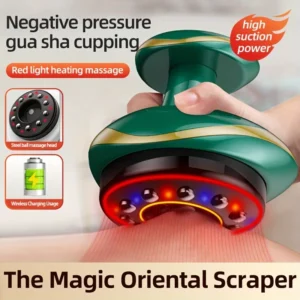Electric Massage Meridian Brush Universal Body Dredging Cupping Scraping Instrument Abdominal And Back Massager For Home
