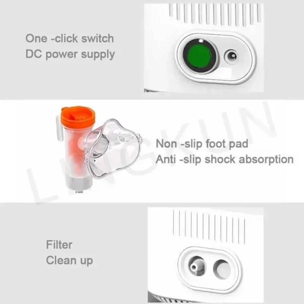 Medical Air Compressor Cough Atomizer Portable Children Adult Nebulizer Inhaler Handheld Airway Inhale Humidifier Health Care - Image 5