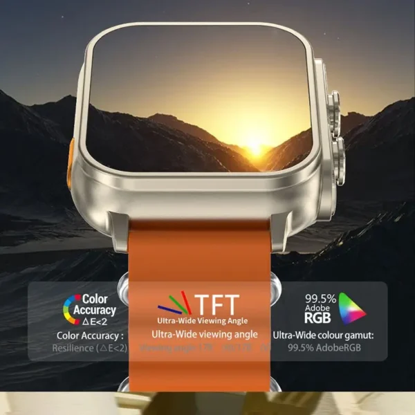 1.96inch N22 Newest Fashion 2 in 1 Smartwatch TWS Earphone Music Smart Watches Ultra 8 Smart Watch with Earphones - Image 5