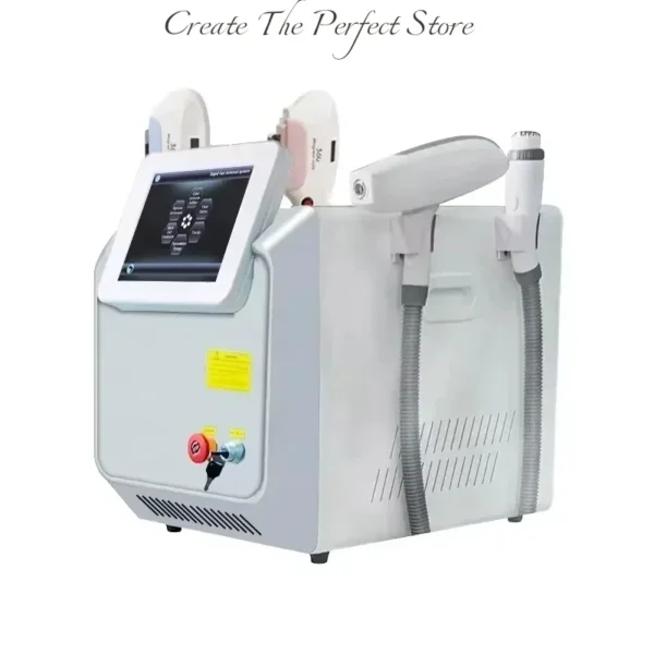 4 in 1 Q Switch Nd Yag Laser IPL Hair Elight SHR Removal Tattoo Cleaning Machine Multifunction Professional Beauty Salon Device
