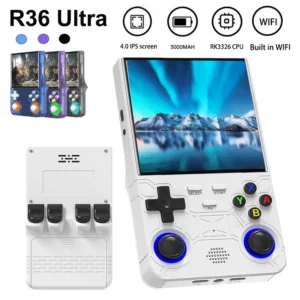 R36 Ultra Console 4‘’ IPS Screen Open Source Console Handheld Game Players Retro Pocket Video Player 64G/128G 20000+ Games